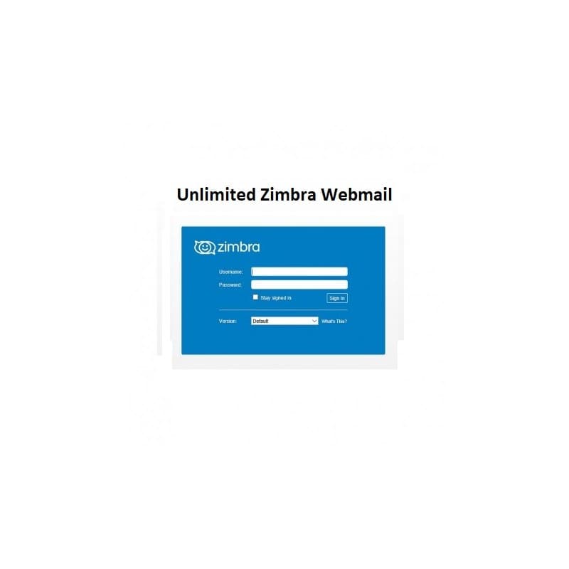UNLIMITED ZIMBRA WEBMAIL SERVER